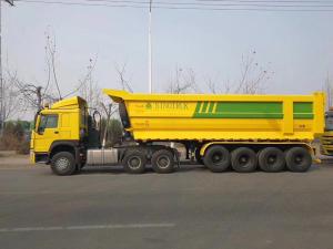 Wholesale Steel Self Dumping Trailer3 Axles Trailer with ABS Anti-lock Braking System from china suppliers