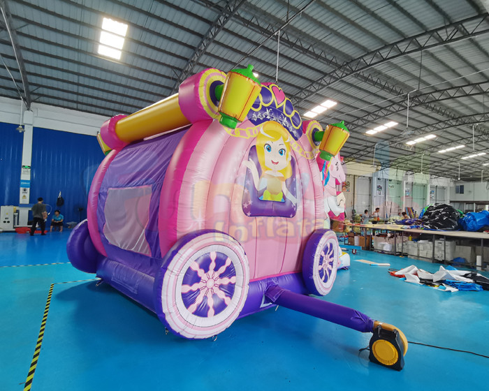 OEM Unicorn Carriage Castle Inflatable Bounce House Combo
