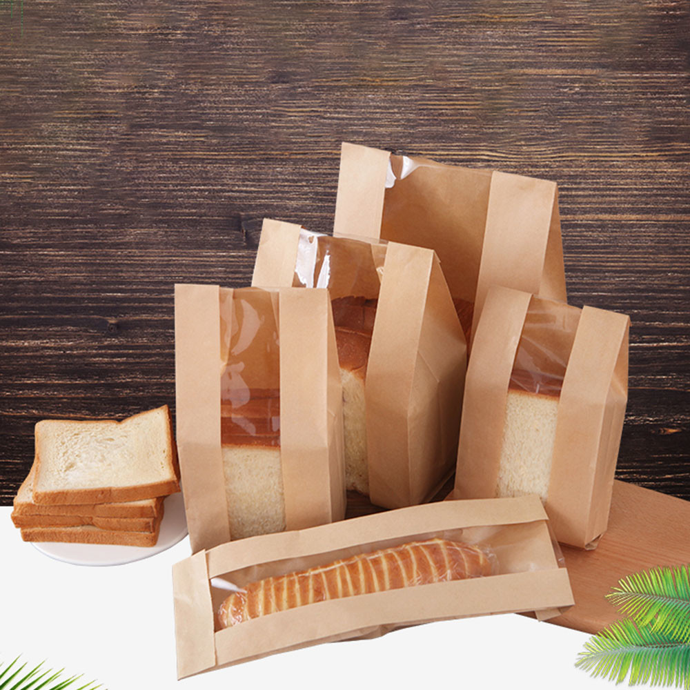 Matt Film Lamination Food Grade Kraft Takeaway Bags