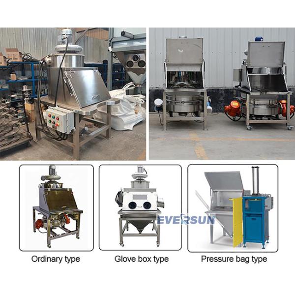TLZ Dust Free Small Bag Discharge Station With Sieve