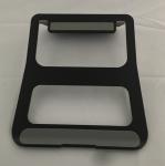 Black 230*210*4mm Macbook Metal Stand Anodizing Aluminum Laptop Tray