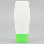 2.02oz/60ml HDPE Sunscreen Lotion Cream Bottle, Extruded Type Small Square Tube,