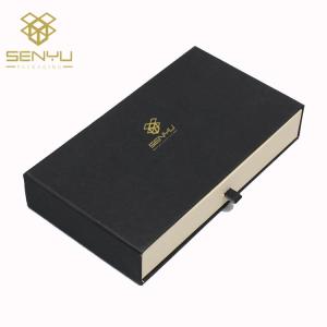 Wholesale 1200g Grey Cardboard Drawer Paper Box Sliding Package For Gift Packing from china suppliers