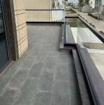 Outdoor Deck Frameless Glass Railing System With Handrail On Glass Top
