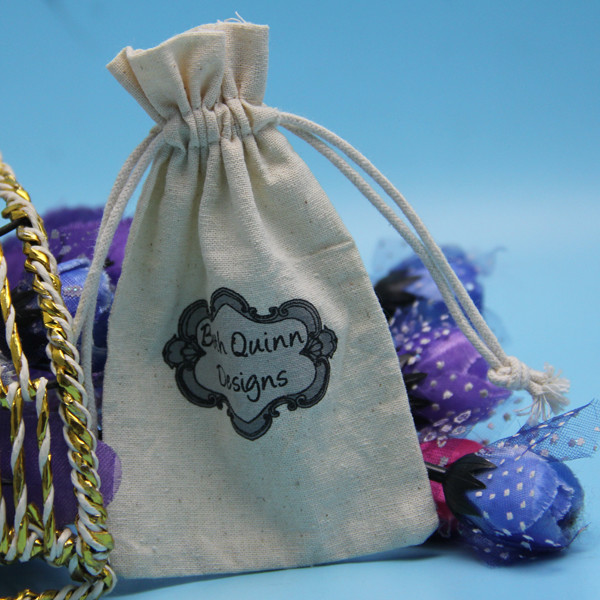 Cotton Fabric 8oz Canvas Drawstring Dice Bag 15*20cm