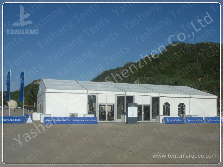 Aluminum Frame Show Event Marquee Tent Rental With Transparent PVC Windows / Glass Door