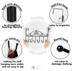 17 Inches Metal Door Hanger Hook Clothing 7 Hook Coat Rack