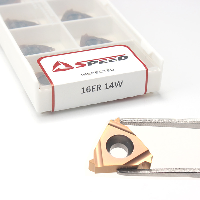 Speed 11IR 11ER 22IR 22ER 16ER 14W Carbide External Threading Inserts With CVD PVD Coating