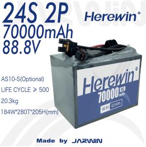 Wholesale 24S2P 88.8V 70000mAh Soft Pack Battery for Communication Port RS485 from Herewin from china suppliers