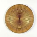 Hot selling High Quality White Embossed Elegant Decoration Glass Charger Plate