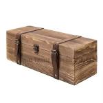 Recyclable Wine Bottle Box Environmental Protection Wooden Gift Wine Carrier Box