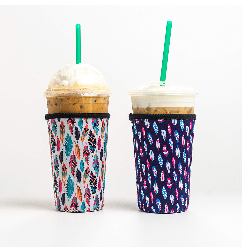 Reusable Neoprene Iced Coffee Cup Sleeve For Starbucks