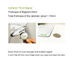 Extra Thick Magnetic Dry Erase Fridge Calendar Monthly Notepad 2pcs