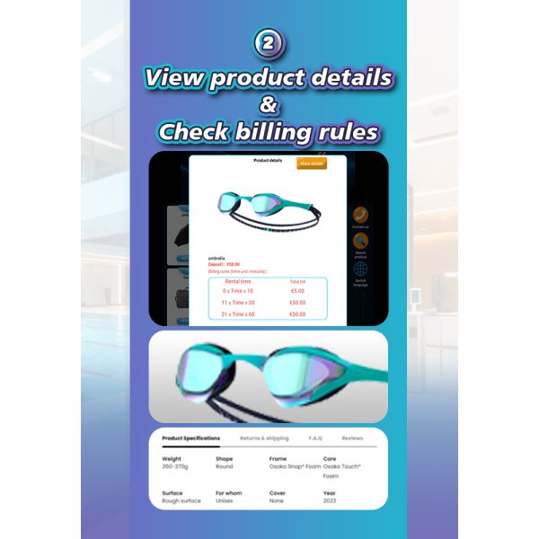 Swimming Supplies Vending Machine for Sales & Rental With Receipt Printer