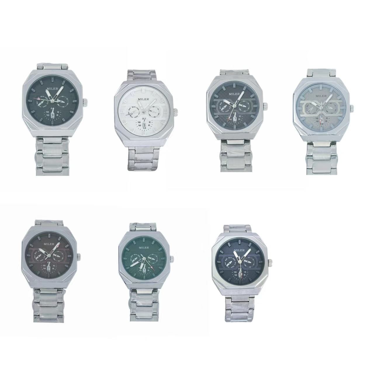 Luxury Quartz Watch For Men Stainless Steel Dress Wristwatches Man Waterproof Chronograph Clock