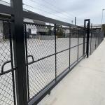 Green Fence Metal Wire Mesh Fence 30*30MM Woven Chain Link Fence