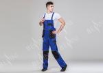 Dark Khaki Black Heavy Duty Work Suit Bib Pants Suit 80% Polyester 20% Cotton