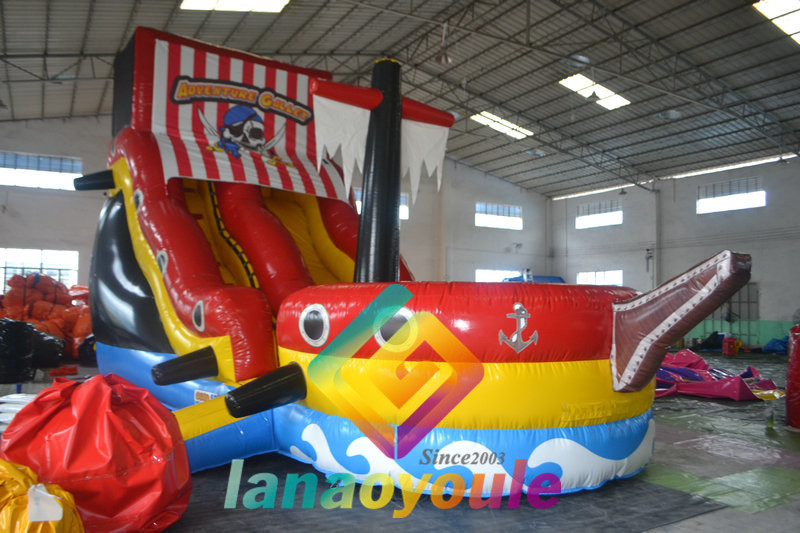 Water Proof EN71 8.3*4*5.6m Inflatable Play Park With Slide