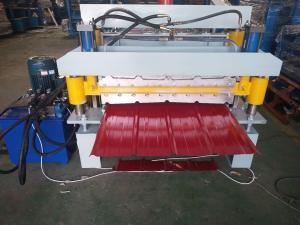 Wholesale Metal Roof Sheet Double Layer Roll Forming Machine White 9-12m / Min Working Speed from china suppliers