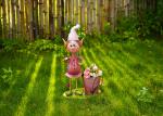 Indoor And Outdoor Metal Elf Garden Decoration Simple Garden Pot Decoration