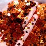 Ready to Ship Customizable Glitter Leaf Christmas Decorations and Garland Diy