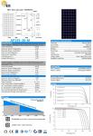 36V 72 Cell 125x125 Mono 190W,195W,200W,205W,210W,215W Monocrystalline Module