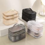 NEW GAUZE MAKEUP BAG LARGE CAPACITY TRAVEL SIMPLE PORTABLE TOILETRY BAG DOUBLE