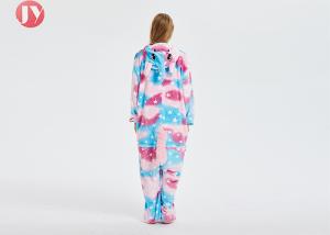 Wholesale Wholesale Soft Fluffy Flannel Plush rainbow Unicorn adult Onesie Animal Pajamas Sleepwear from china suppliers