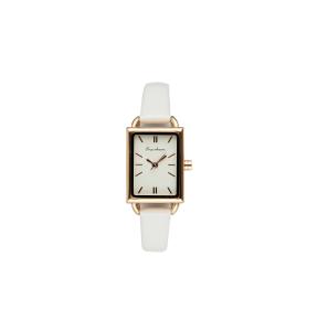 Wholesale Square Quartz Leather Watch Fashionable White Waterproof Quartz Watch from china suppliers