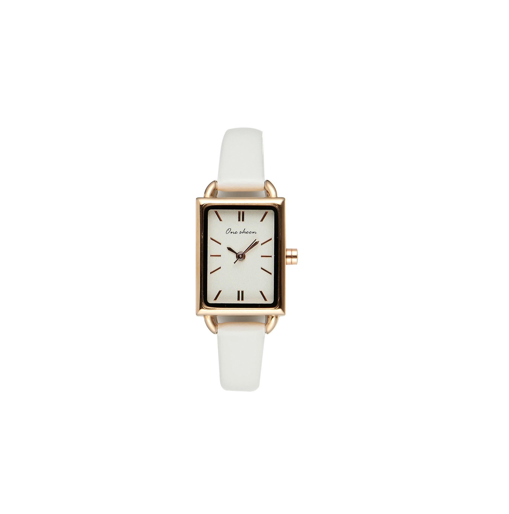 Butterfly Buckle Leather Square Watches Waterproof Quartz For Women