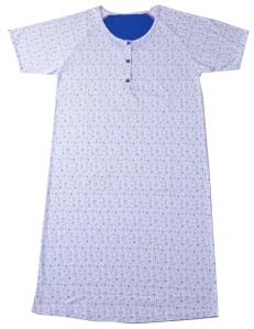 Wholesale Round Neck Womens Button Front Nightgown , Simple Womens Long T Shirt Nightgown from china suppliers