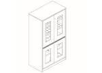 Durable Wall Mounted Storage Cabinets , High Strength Chemistry Lab Furniture