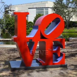 Wholesale Stainless Steel LOVE Sculpture Garden Letter Statue Abstract Decoration Metal Art Outdoor from china suppliers