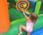 0.55mm Tarpaulin Plato Pool Slide Inflatable Water Parks
