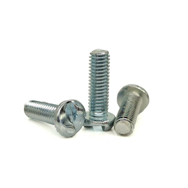 Blue Zinc Plated Carbon Steel One-Way S-Slot Security Screw – Tamper-Proof