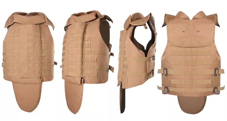 Comfortable Military Tactical Bulletproof Vest Snap Button Closure And Adjustable Fit