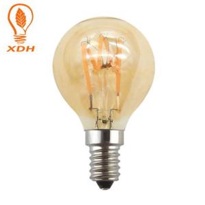 Wholesale Globe Spiral LED Edison Bulb G45 3W Vintage Style Amber Glass Light Bulb 45*78mm from china suppliers