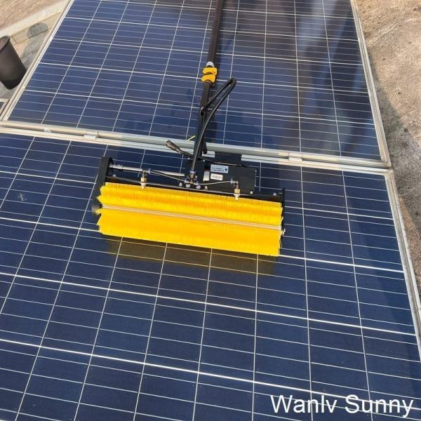 Carbon Fiber Telescopic Pole Solar Panel Cleaning Brush for Mechanical