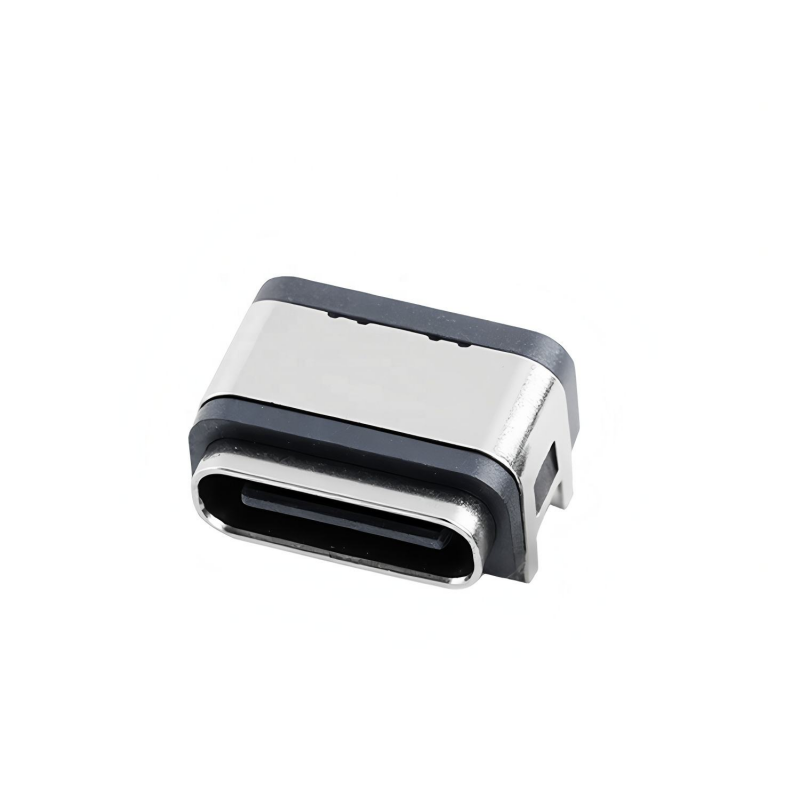 Type C 16 Pin Female Connector Horizontal SMT Mounting Waterproof USB Connector 5A 20V