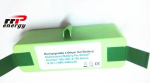 China 25ohm Li Ion Rechargeable Batteries 14.4V 4.4Ah For Vacuum Cleaner Roomba Sweeper on sale