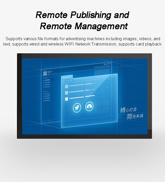 43 49 55 65 Inch LCD HD Poster Lcd Kiosk 4k Indoor Advertising Player HD Touch Screen Kiosk Advertising Screen 8 Array Mic