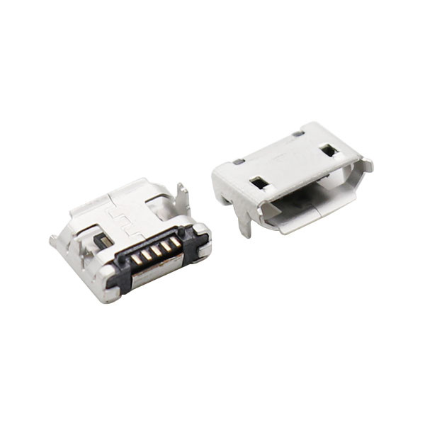 LCP Plastic Magnetic Micro USB Connectors Type B 5 Pin With Flange