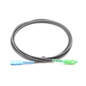 Wholesale FTTH Outdoor Fiber Optic Patch Cables SC APC-SC UPC 3.5mm G657B3 LSZH Black from china suppliers