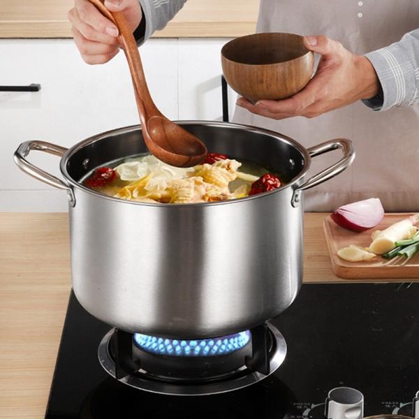 Good Quality Silver kitchen Ware Cooking Soup Steamer Pot Stainless Steel 410