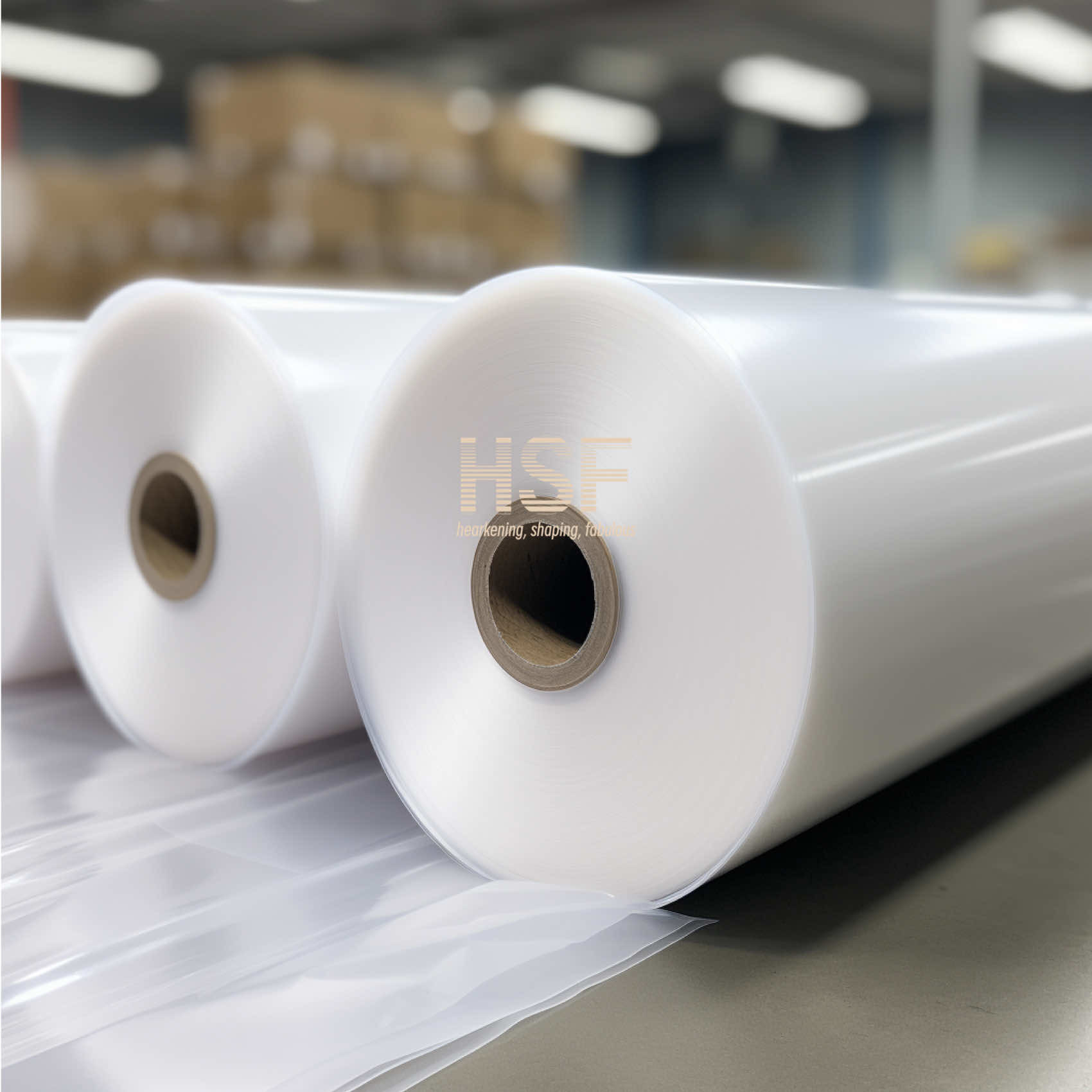 Opaque White 80 micron High Density Polyethylene Film Width 2000mm