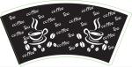10oz Paper Cup Fan For Disposable Hot Beverage Custom Logo