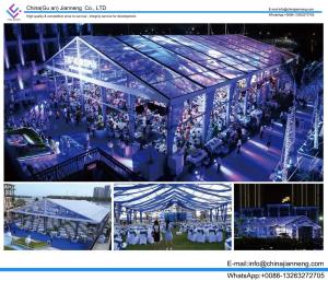 Wholesale Clear Span Large Outdoor Tent White PVC Fabric Door Transparent PVC Windows from china suppliers