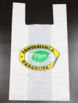 Gift Shopping Reusable T Shirt Handle Carry Printed Plastic Bag