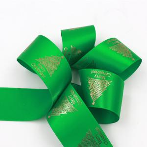 Wholesale Green / Red Color Personalised Printed Ribbon Double Face For Christmas from china suppliers