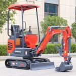 Commercial 1.2 Tonne Excavator Hydraulic Small Crawler Excavator 20hp
